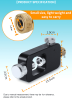 01 Respiratory cylinder rotary connector, scuba cylinder bag protective back bag cylinder link valve pressure relief valve scuba diving equipment