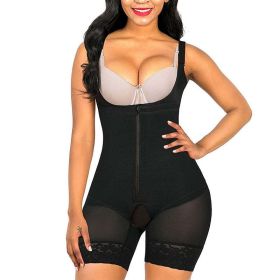 Body Shaper Women Waist Trainer Butt Lifter Slimming Binders Bodysuit Sheath Corset Panties Shapewear (Color: Blcack4)
