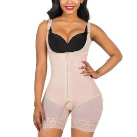 Body Shaper Women Waist Trainer Butt Lifter Slimming Binders Bodysuit Sheath Corset Panties Shapewear (Color: skin4)