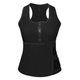 Waist Trainer for Women Men Unisex Running Walking Yoga (Color: Black)