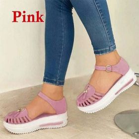 Women's Vulcanized Shoes 2023 Summer Ladies Increased Shoes Lace up (Color: GRAY)