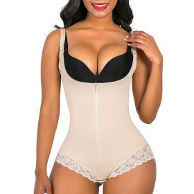 Body Shaper Women Waist Trainer Butt Lifter Slimming Binders Bodysuit Sheath Corset Panties Shapewear (Color: skin2)